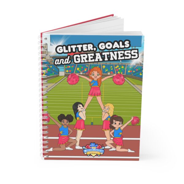 Cheerleader Spiral Notebook: Glitter, Goals, and Greatness - Image 3