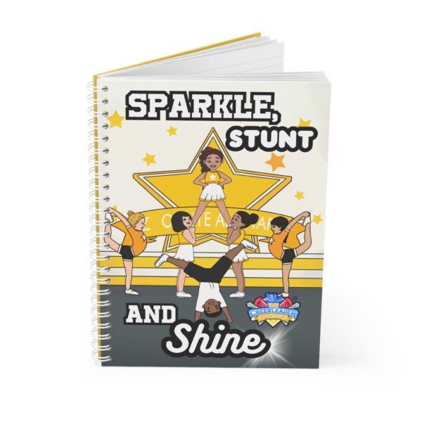 Cheerleader Spiral Notebook: Sparkle, Stunt, and Shine - Image 3